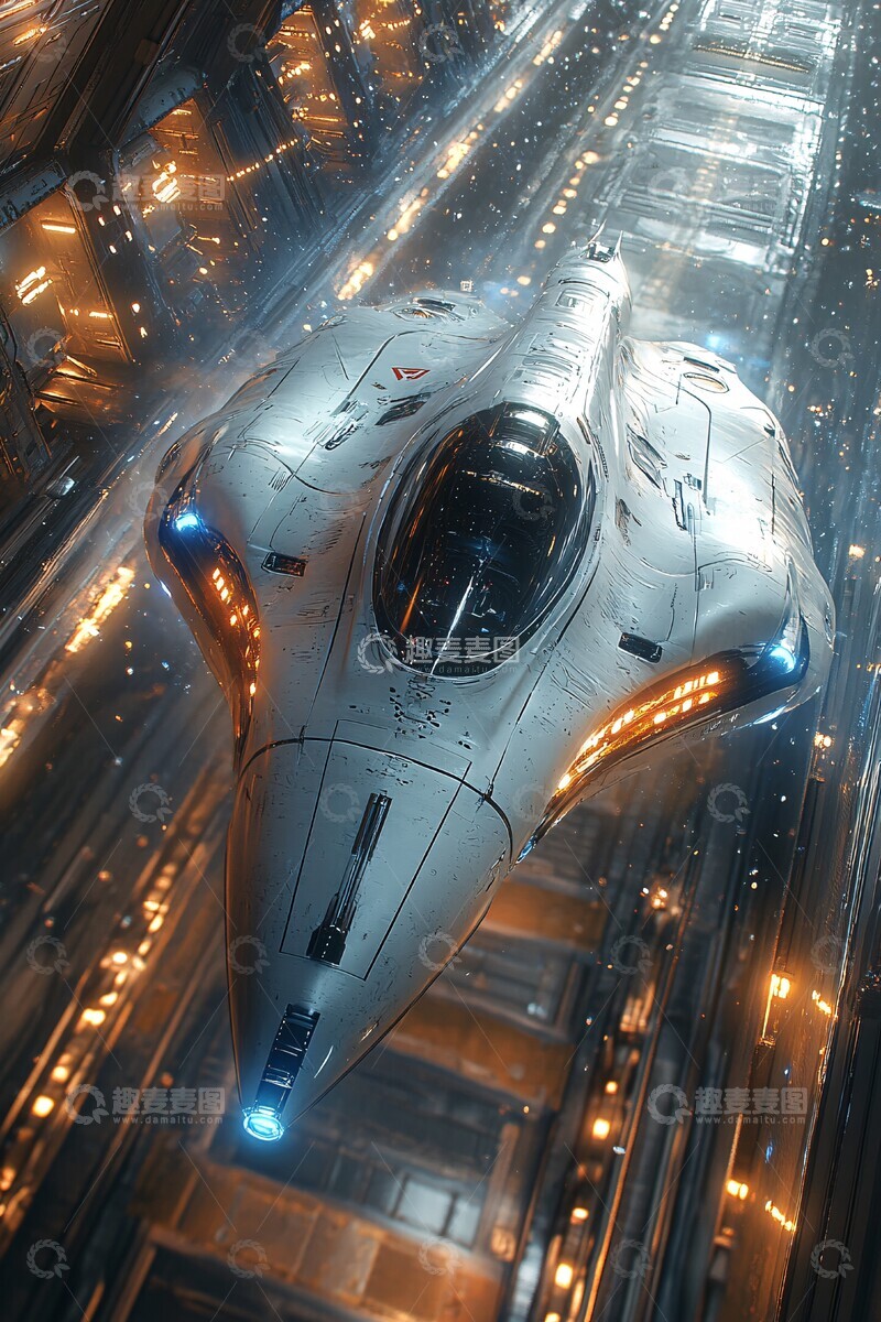 高清大图下载【趣麦麦图】未来科技太空舱