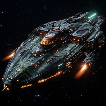 黑绿斑马纹母舰1