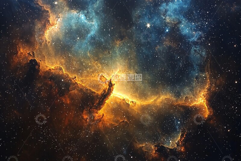 高清大图下载【趣麦麦图】星际银河光爆1