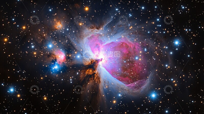 高清大图下载【趣麦麦图】星云与星空的色彩