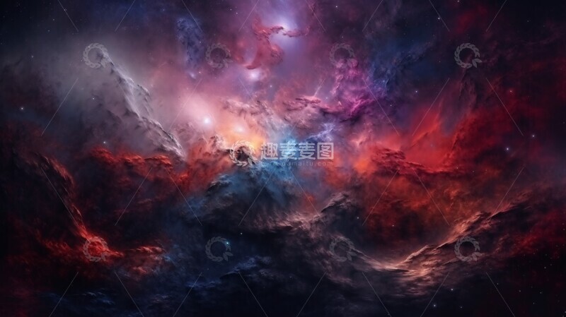 高清大图下载【趣麦麦图】紫色星云影紫色星云梦境