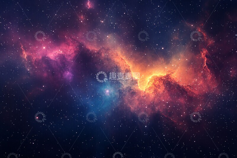 高清大图下载【趣麦麦图】星空与星云星空星云宇宙1