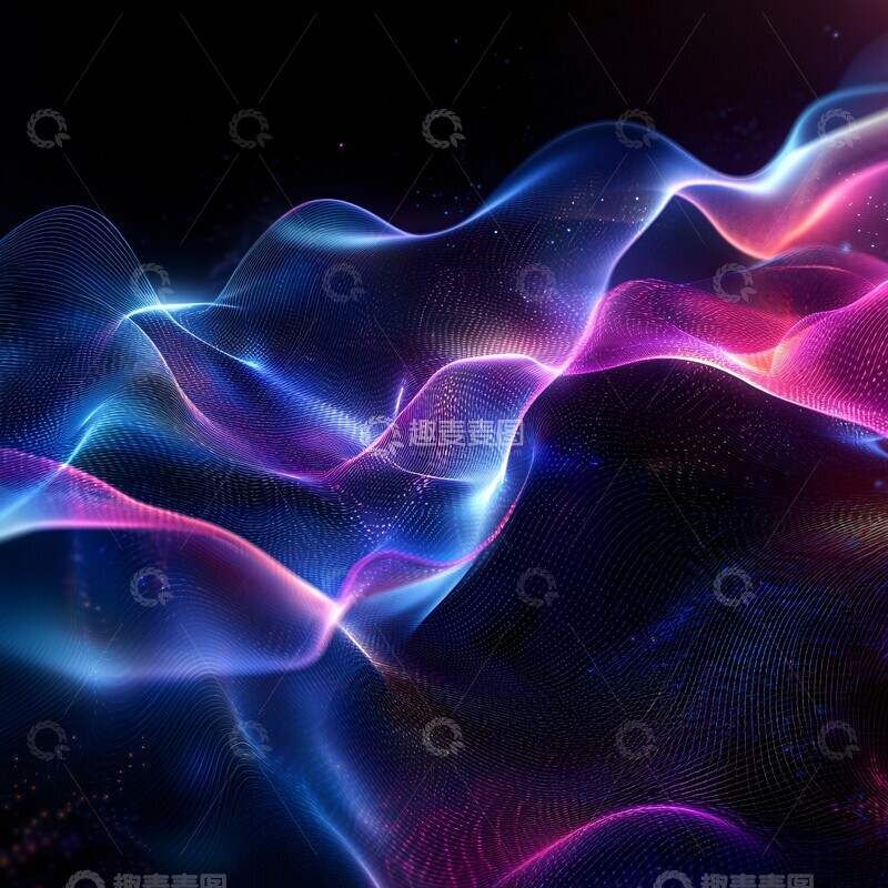 高清大图下载【趣麦麦图】流动线条图案3