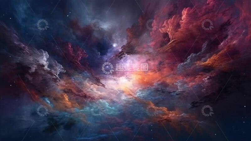 高清大图下载【趣麦麦图】紫色星云影紫色星云梦境1