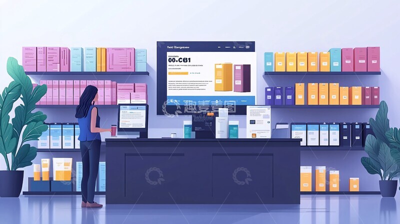 高清大图下载【趣麦麦图】办公用品管理界面3