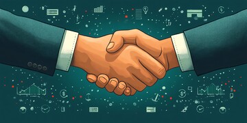 银行合作握手图1