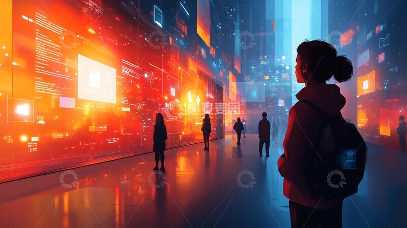 高清大图下载【趣麦麦图】人工智能数字课堂1