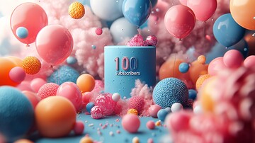 订阅者庆祝设计1