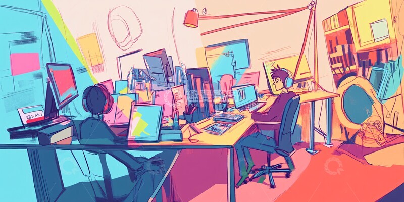 高清大图下载【趣麦麦图】软件团队协作