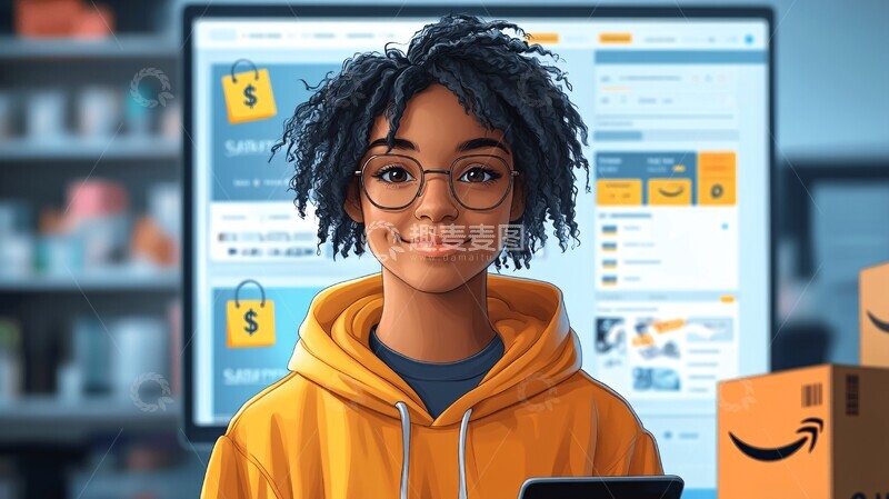 高清大图下载【趣麦麦图】博主电脑前展示收益1