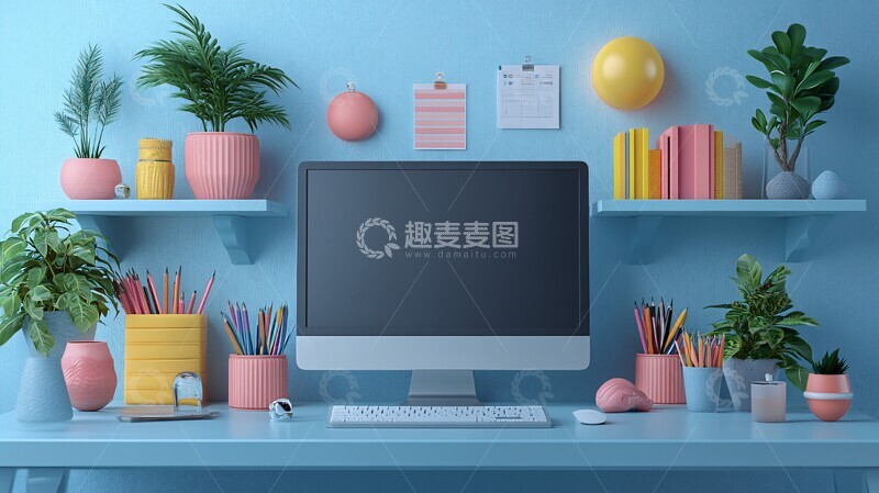 高清大图下载【趣麦麦图】三维平面线条艺术2