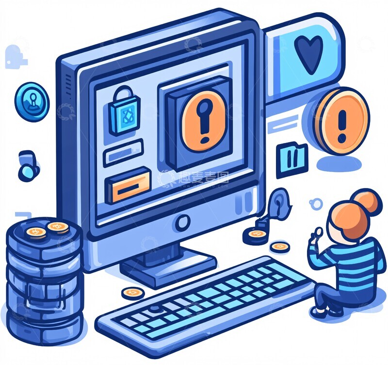 高清大图下载【趣麦麦图】电脑锁屏与警示2