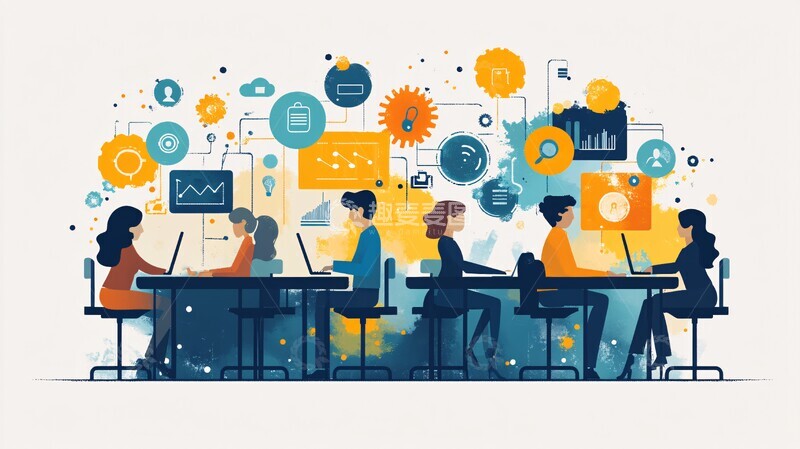 高清大图下载【趣麦麦图】信息技术领导者2