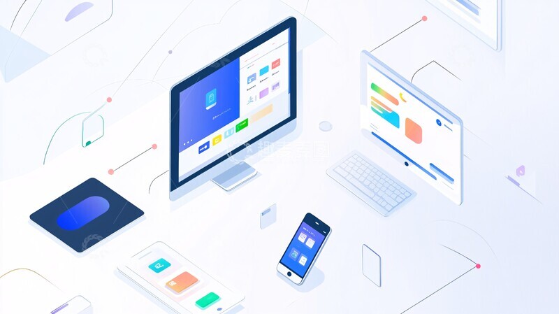 高清大图下载【趣麦麦图】智能设备互联界面1