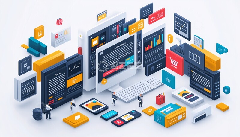 高清大图下载【趣麦麦图】数字营销平台设计