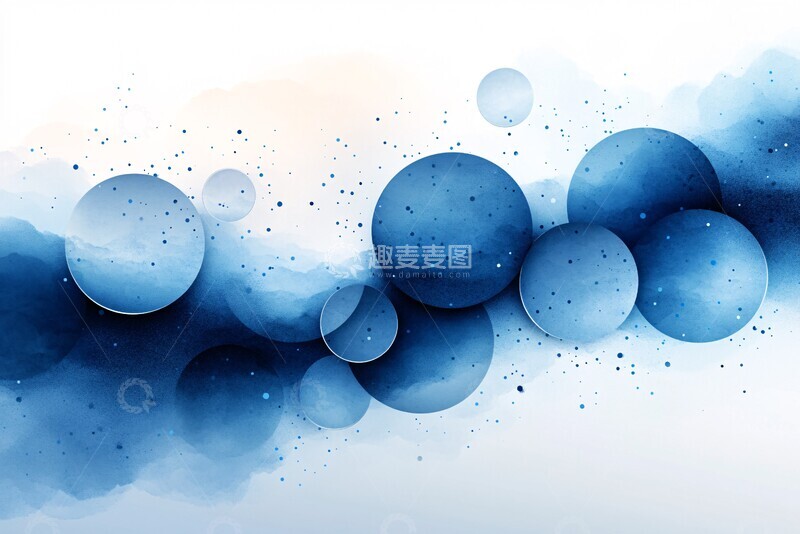 高清大图下载【趣麦麦图】蓝白圆圈英雄图3