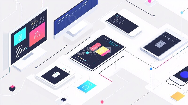 高清大图下载【趣麦麦图】智能设备互联界面