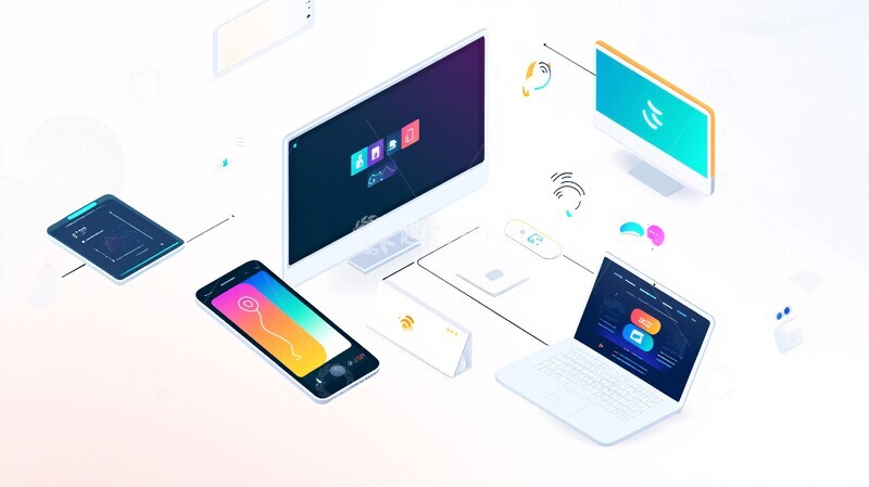 高清大图下载【趣麦麦图】智能设备互联界面2