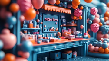 订阅者庆祝设计2