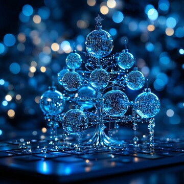 电子树新年卡片1