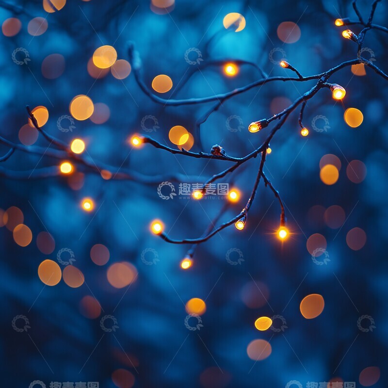 高清大图下载【趣麦麦图】模糊蓝色背景1