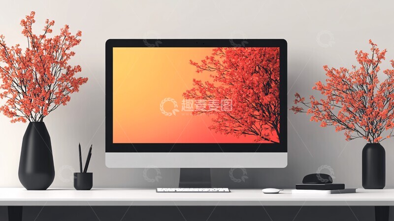 高清大图下载【趣麦麦图】在线会议屏幕画面