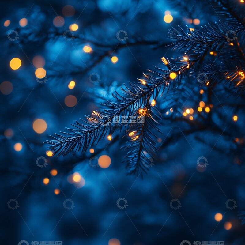 高清大图下载【趣麦麦图】模糊蓝色背景