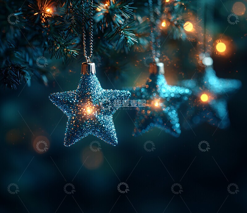 高清大图下载【趣麦麦图】科技风冬日装饰1