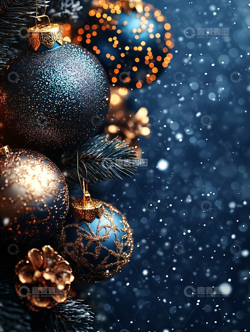 高清大图下载【趣麦麦图】圣诞派对背景设计