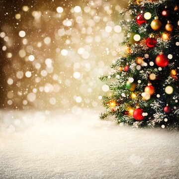 冬日奇幻派对背景1