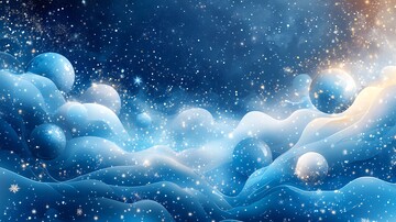 冰雪新年装饰图案