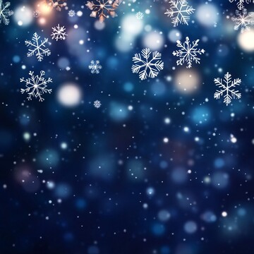 雪夜飘雪背景图