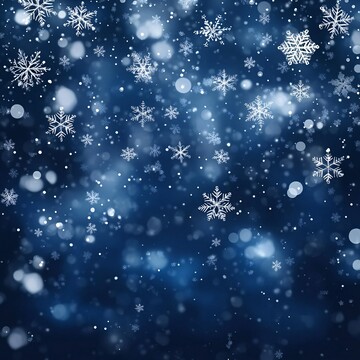 雪夜飘雪背景图2