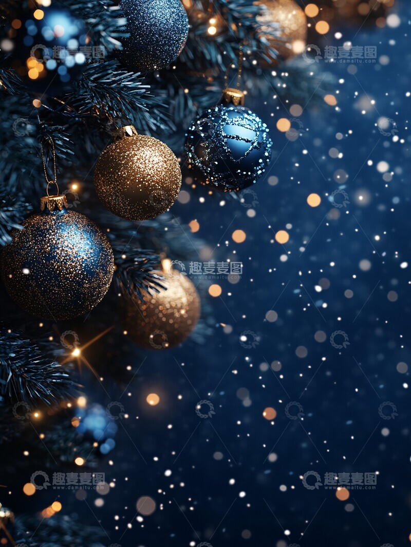 高清大图下载【趣麦麦图】圣诞派对背景设计3