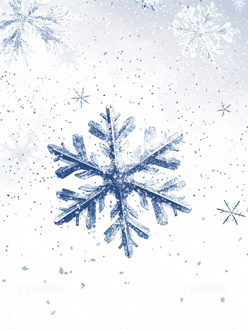 高清大图下载【趣麦麦图】雪花飘落图雪花飘落图案3
