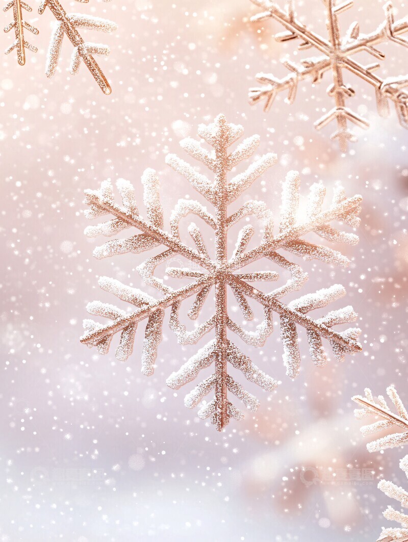 高清大图下载【趣麦麦图】雪花飘落图雪花飘落图案