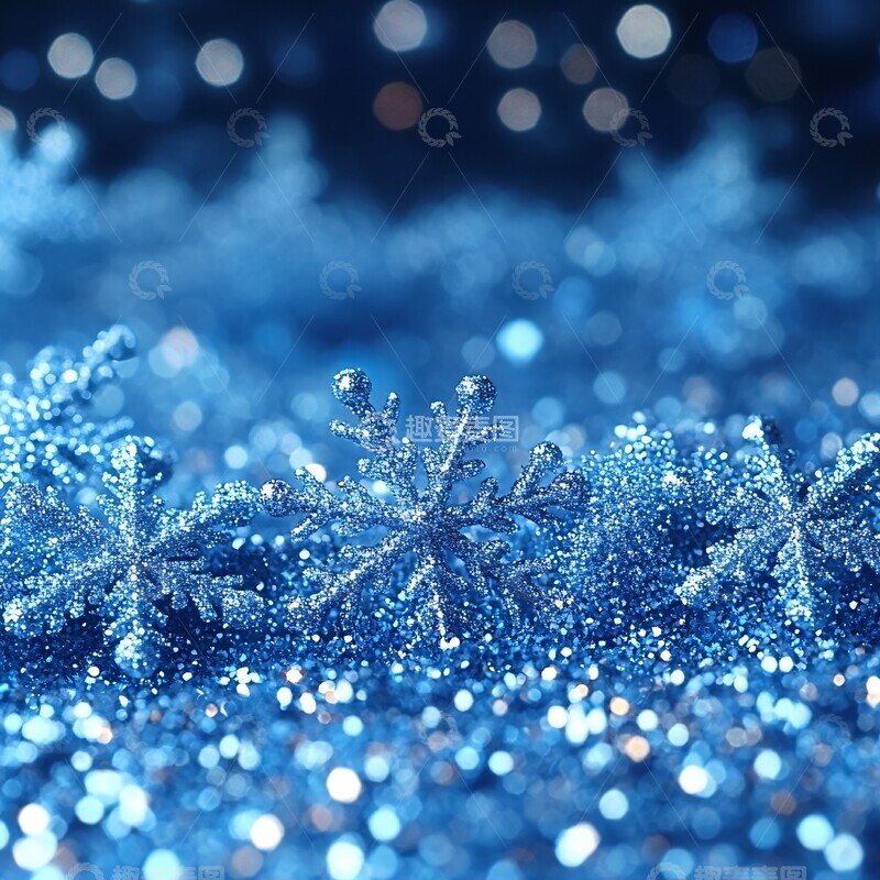 高清大图下载【趣麦麦图】冬日晶莹背景图2