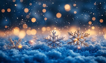 雪片背景背景蓝色矢量1