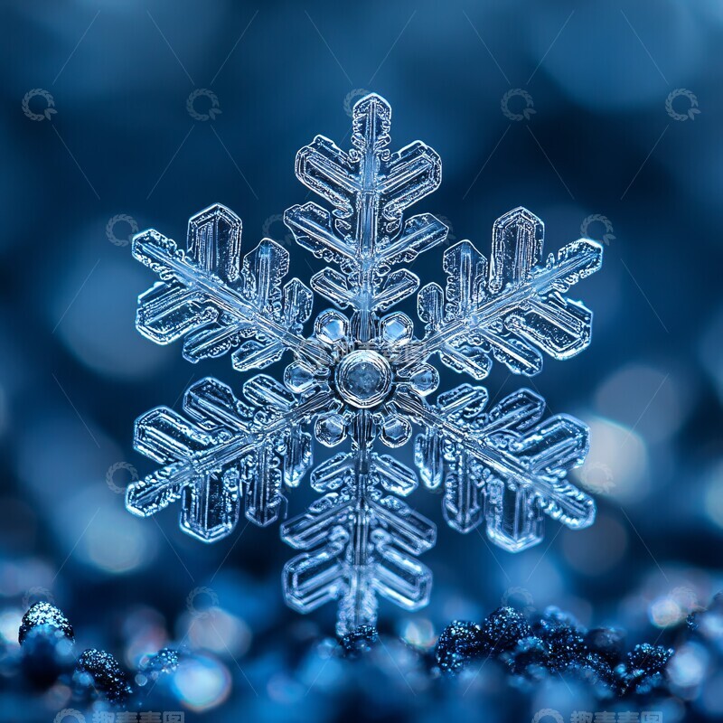 高清大图下载【趣麦麦图】雪花细节图雪花细节结构2