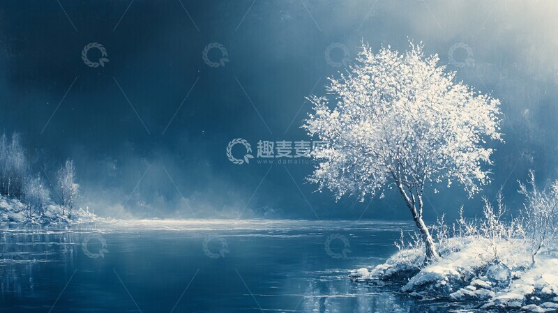 高清大图下载【趣麦麦图】雪花轻吻雪花轻吻抽象2