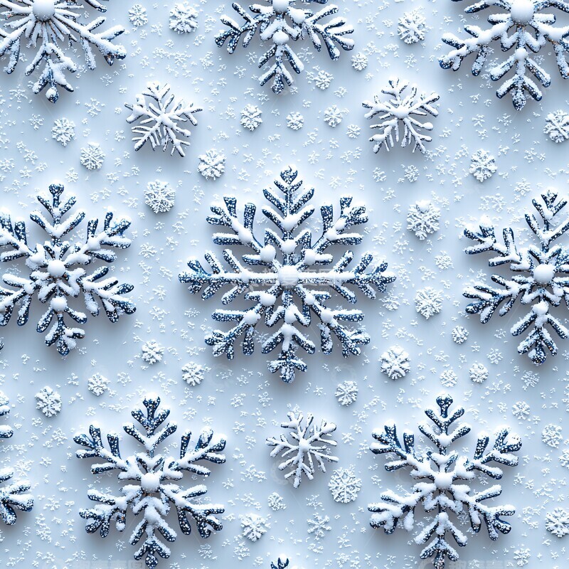 高清大图下载【趣麦麦图】晶莹雪花背景2