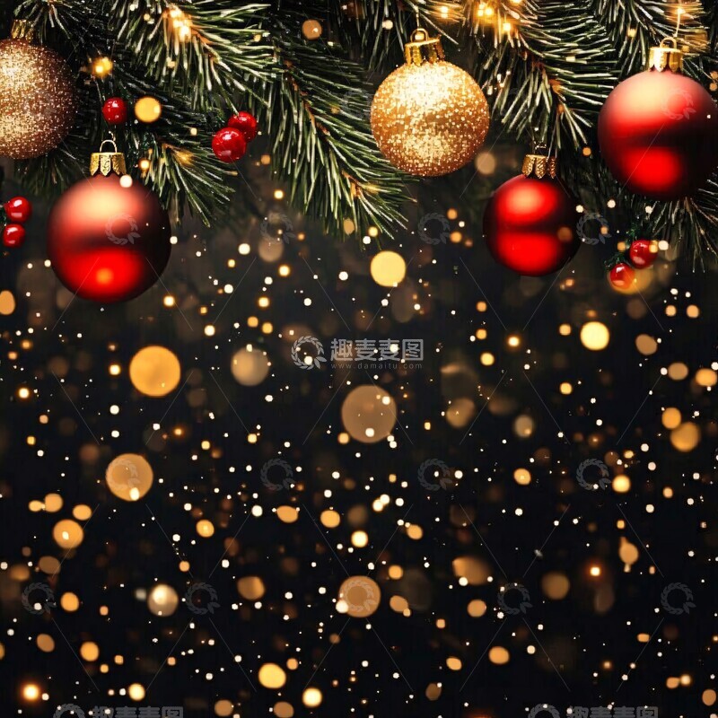 高清大图下载【趣麦麦图】圣诞夜空圣诞夜空背景