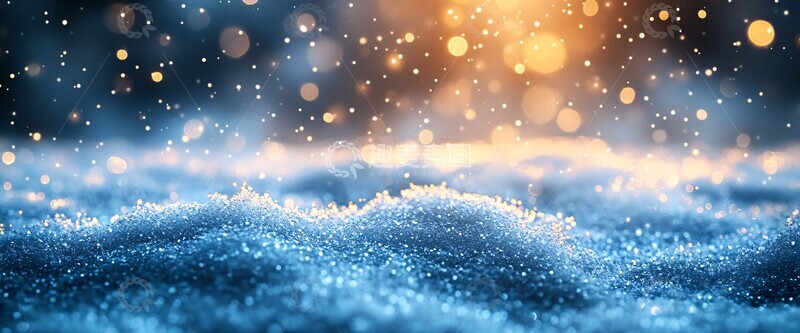 高清大图下载【趣麦麦图】雪花与背景光