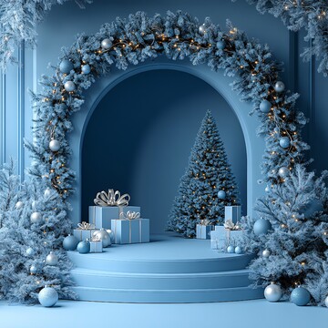 圣诞产品展示台2