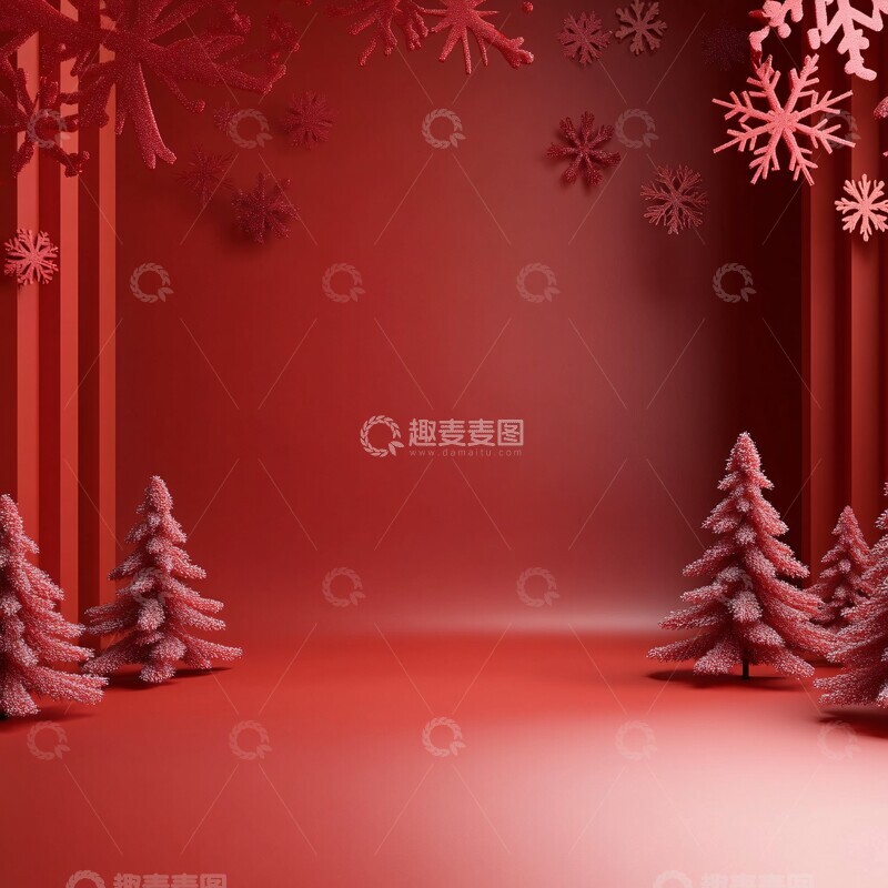 高清大图下载【趣麦麦图】红色节日背景2