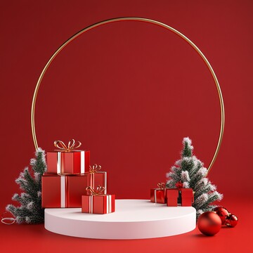 圆形拱门圣诞装饰