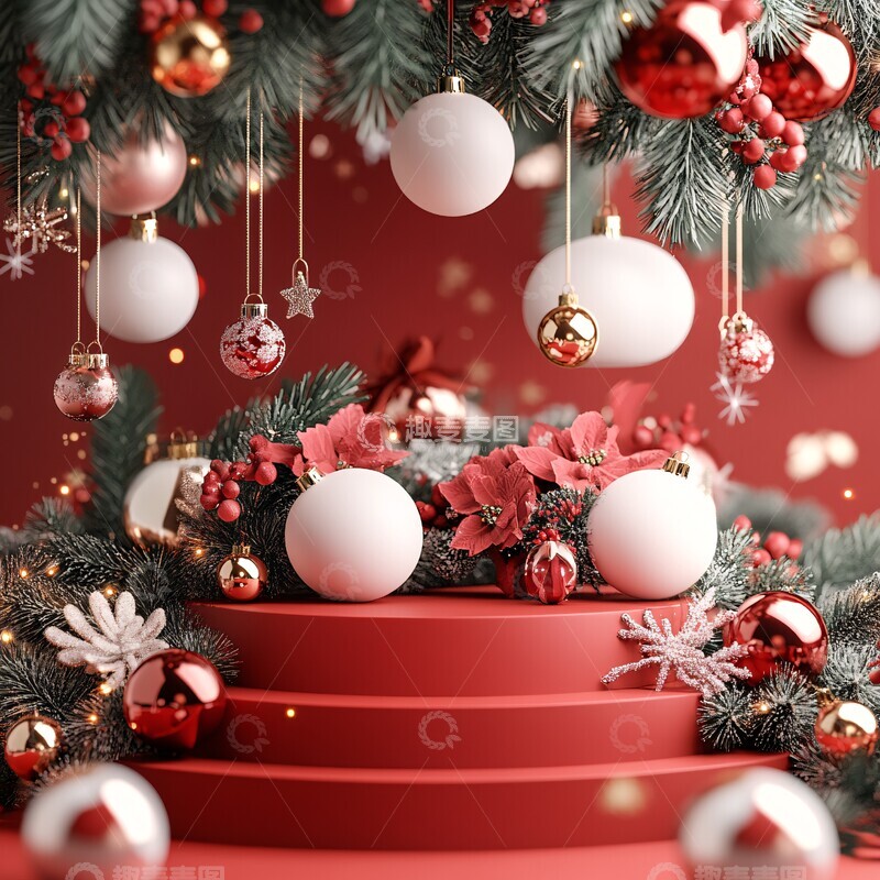 高清大图下载【趣麦麦图】圣诞背景圣诞背景浮动2