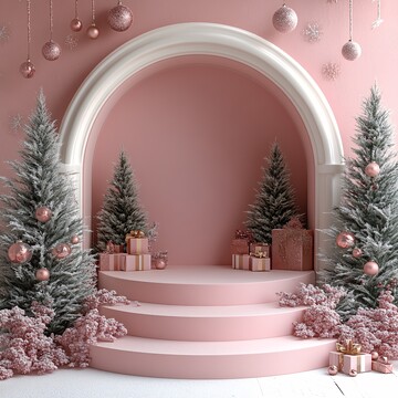 圣诞产品展示台