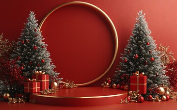 圣诞展示台与礼物2