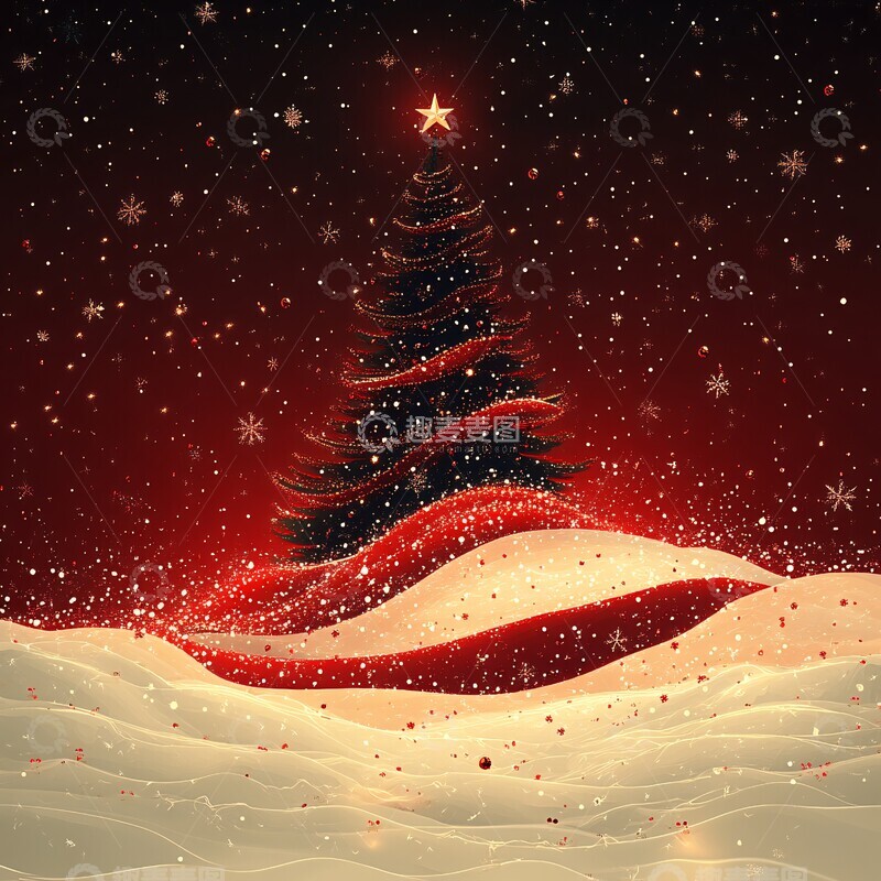 高清大图下载【趣麦麦图】圣诞树与圣诞元素